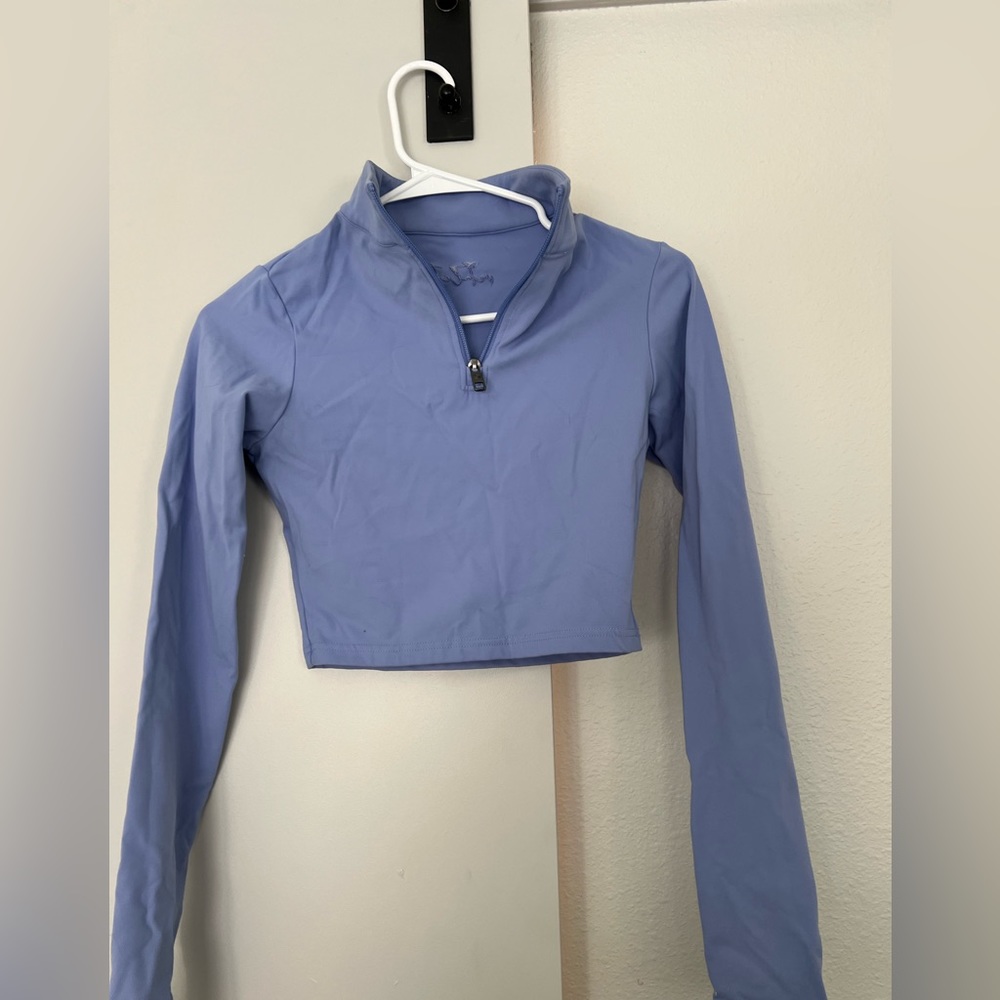 ES vitality quarter zip crop (originally balance)